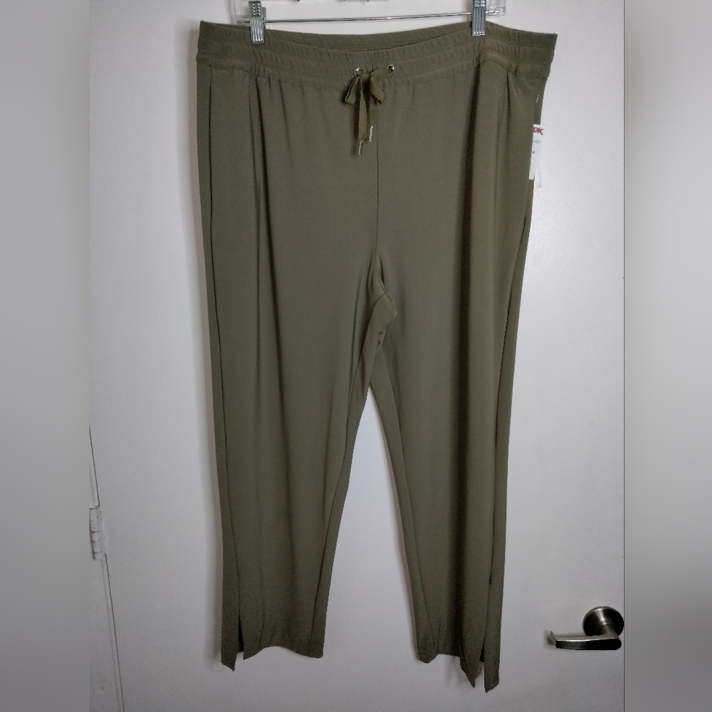 Joie (Sz XL) Olive Green Stretch Drawstring Waist Slip Pockets Pants (NEW-NWT) - Picture 9 of 10